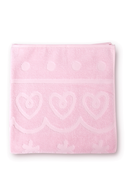 bilou shower towel pink